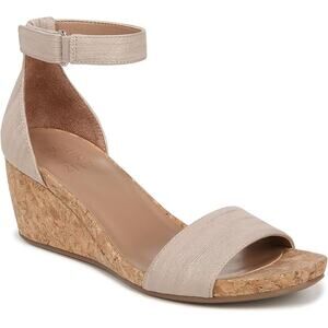 Naturalizer Womens Areda Wedge Sandals G1779S8 Fawn Beige Metallic Brown 9.5 new